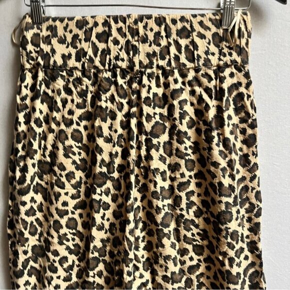 Zara Leopard pull on trouser joggers Sz M - Picture 3 of 11